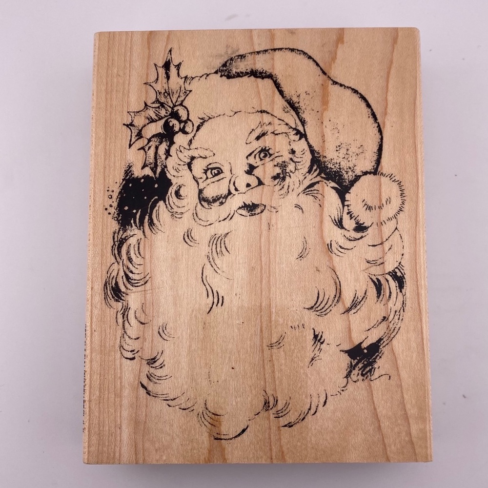 Jolly Santa Wood Mounted Rubber Stamp by  Stampendous